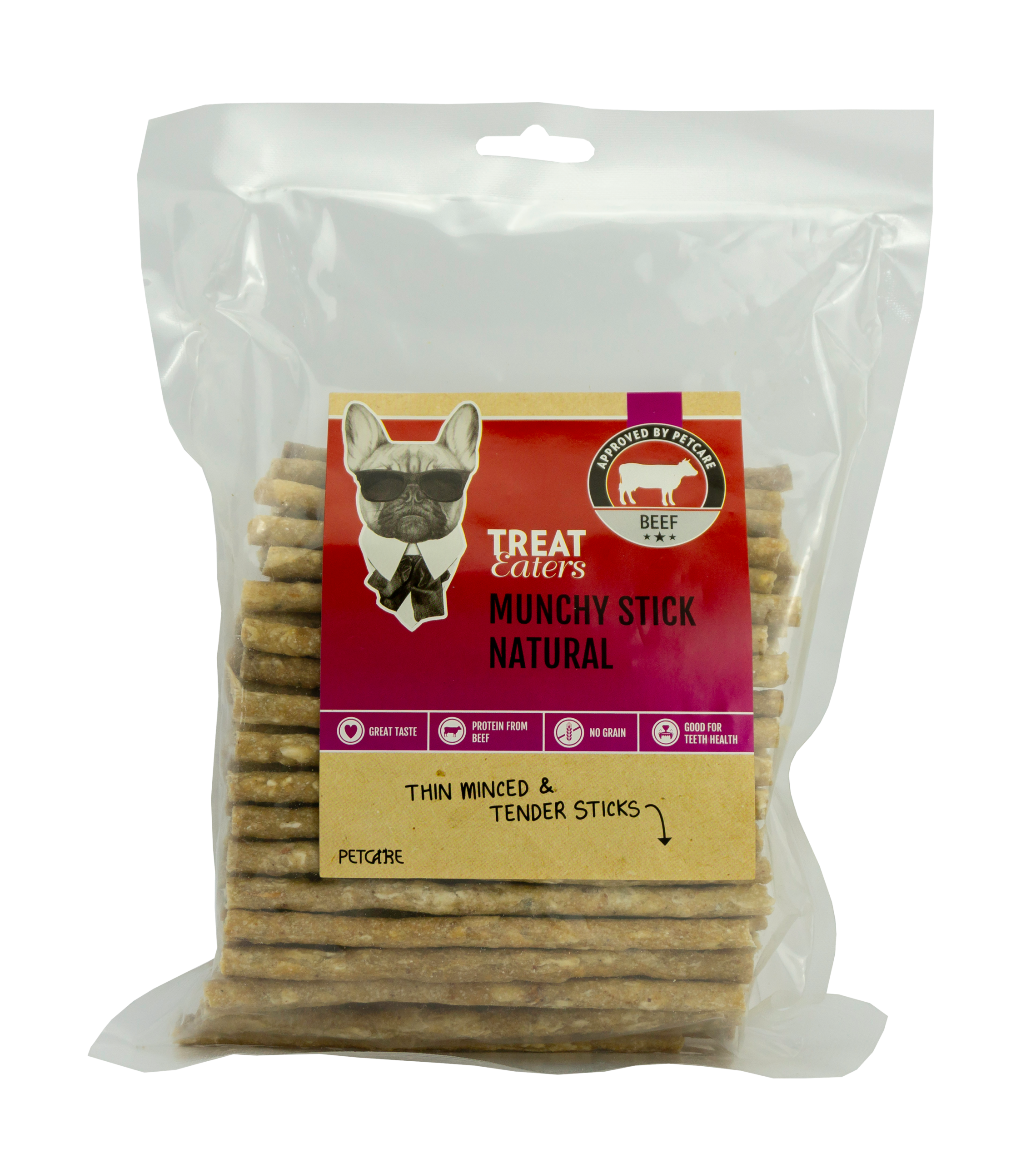20305_TE_munchy_natural Treateaters Munchy Stick Natural 100 pcs, 700g - Bild 1