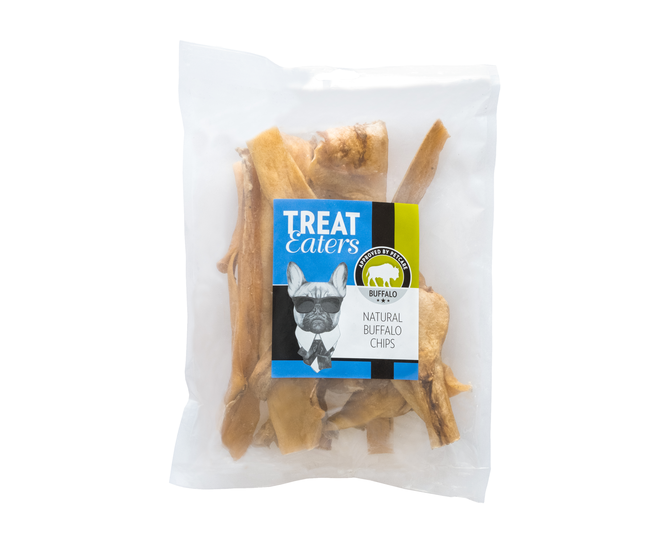 21145_TreatEaters_NatuaralBuffaloChips_s_p_Transparant Treateaters Natural Chips 250g - Bild 1