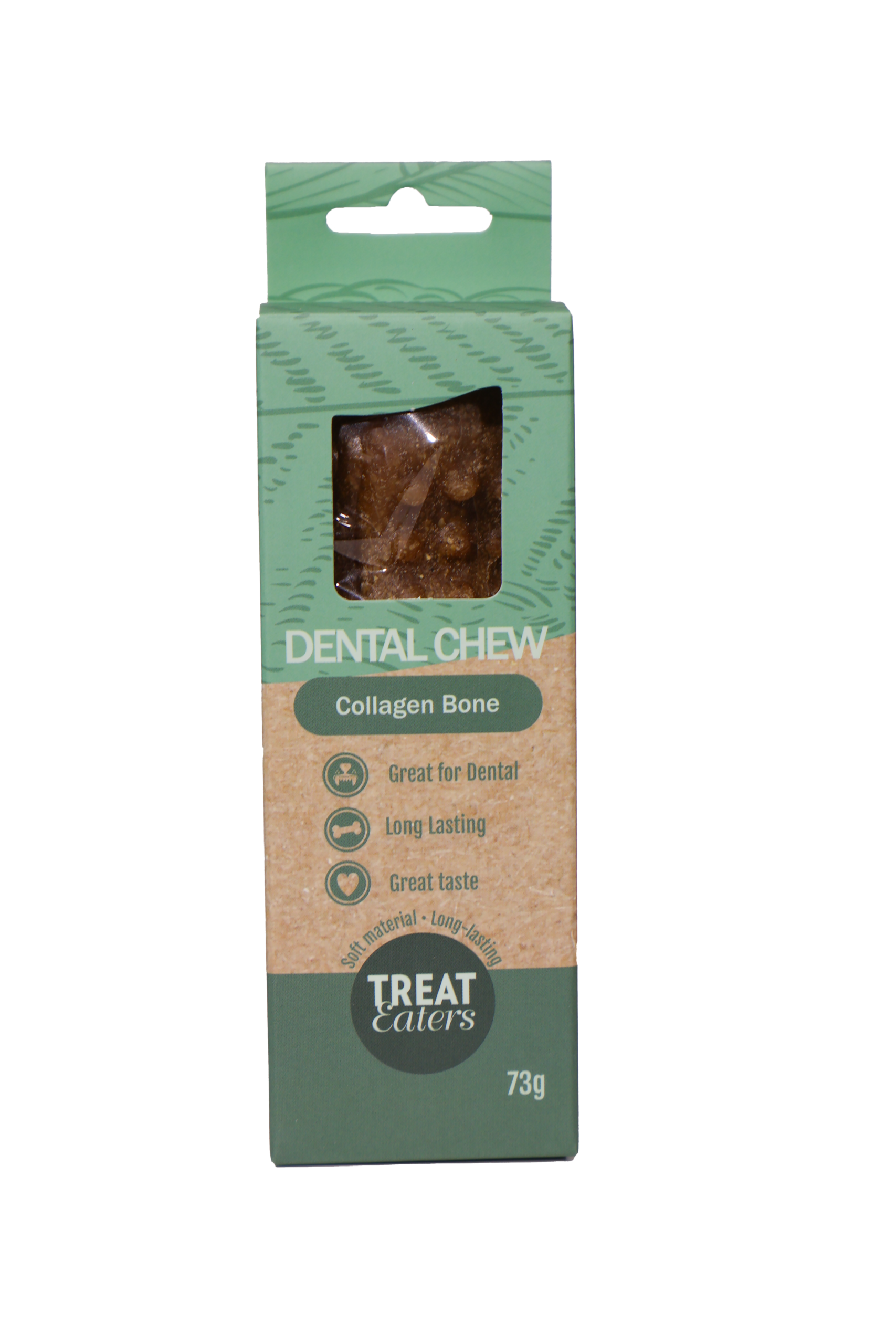 21523_TE_Collagen Bone_73g_Front_Transparent Treateaters Collagen Dental Chew, 73g - Bild 1