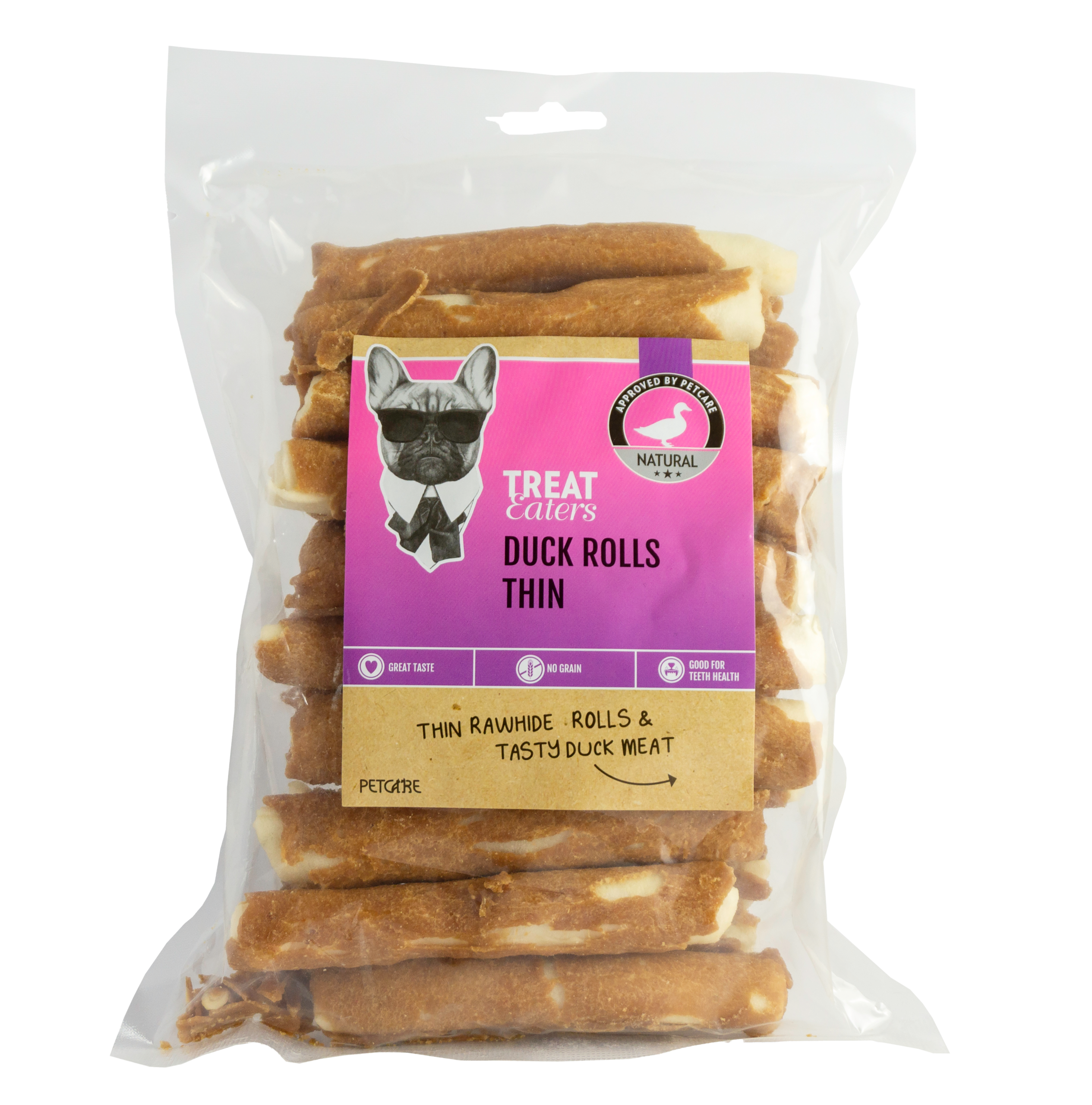 21881_TE_duck rolls_400g Treateaters Duck Rolls 12,5cm 400g - Bild 1