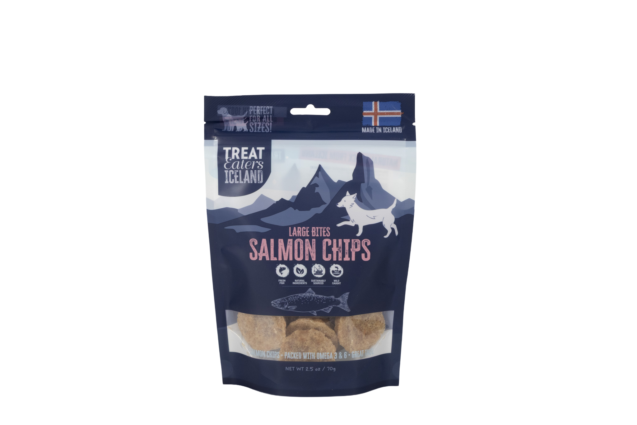 29007_TEICE_salmonlargebites_front_hd_transparent Treateaters Iceland Salmon Large Bites 70g - Image 1